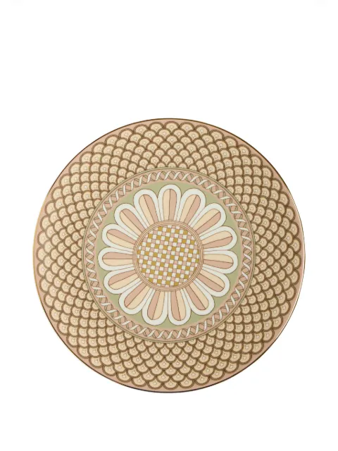 La DoubleJ floral-print platter Pink PLA0001CER001NAP04PI10