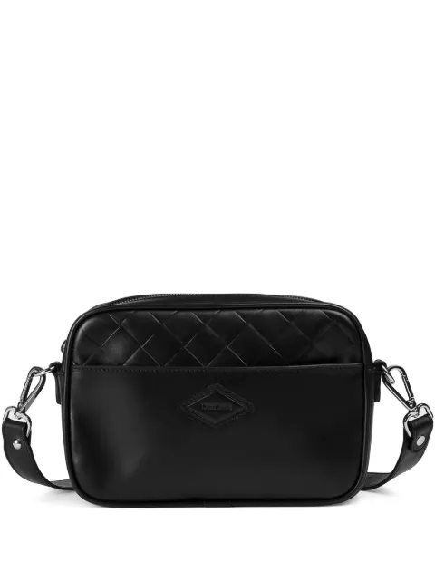 Doucal's matelassé-detail leather messenger bag Black DB001701UT2670N00