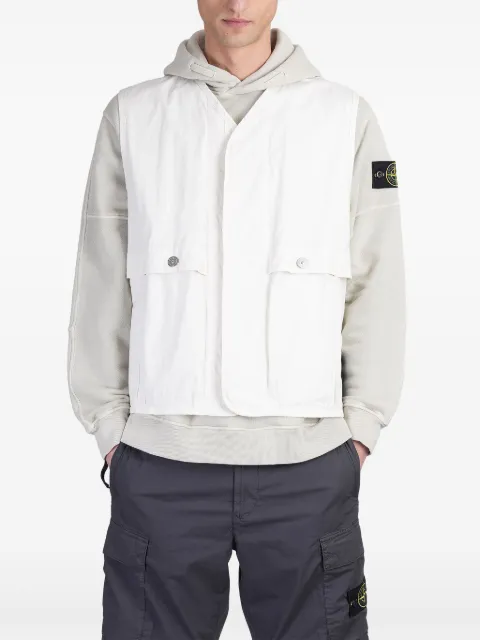 Stone Island Compass-badge vest White K1S15G100010S0063
