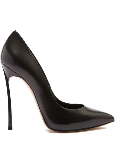 Casadei 115mm leather heeled pumps Black 1F916W120TMINOR