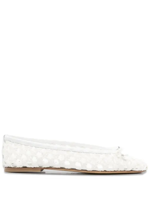 Casadei Versilia textured ballet flats White 1A289J0101C2806