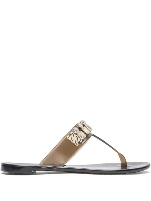 Casadei jelly flip flops Black 2Y261J0101CHBEA