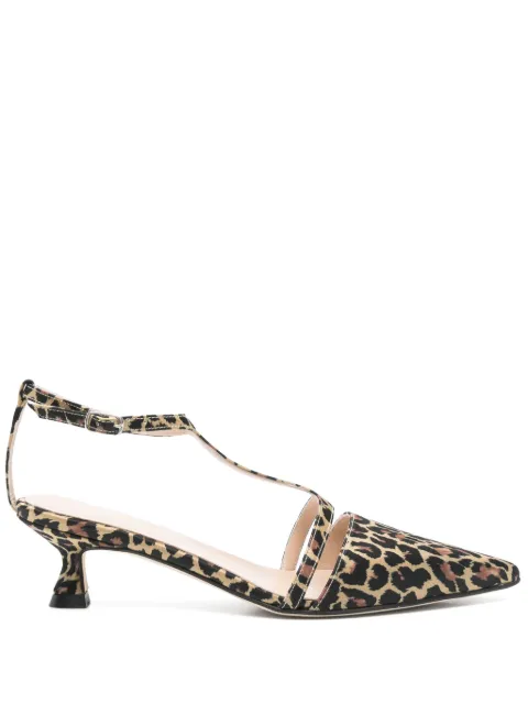 Anna F. 45mm animal-print pumps Brown 1841