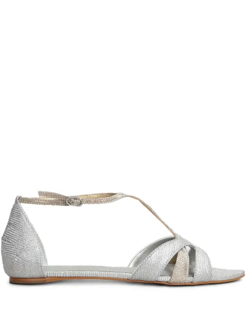 CARRANO two-tone sandals Silver 239029