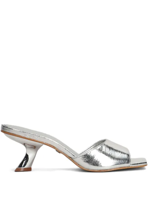 CARRANO 70mm leather sandals Silver 681012B