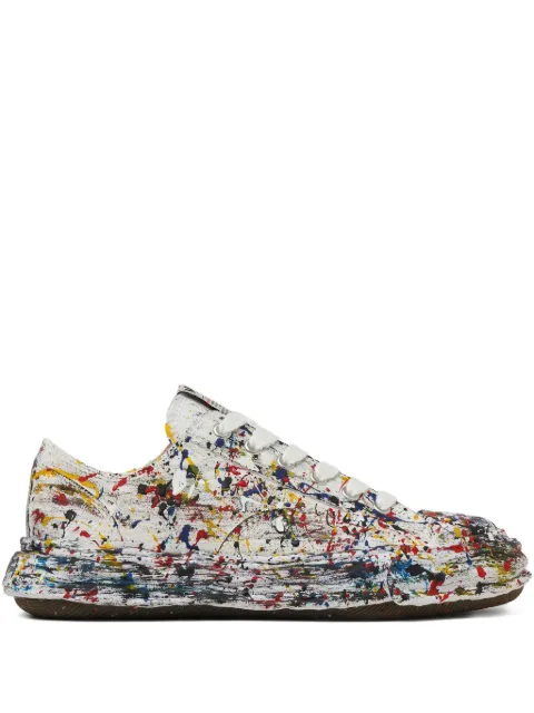 Maison MIHARA YASUHIRO Peterson paint-splattered sneakers White A14FW725
