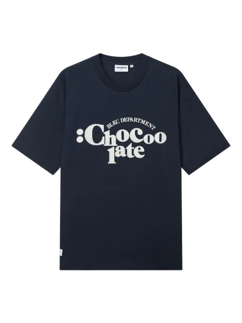 CHOCOOLATE logo-print T-shirt Blue TEC1087XS