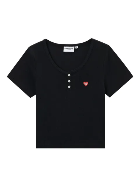 CHOCOOLATE logo patch T-shirt Black TEL1917XS