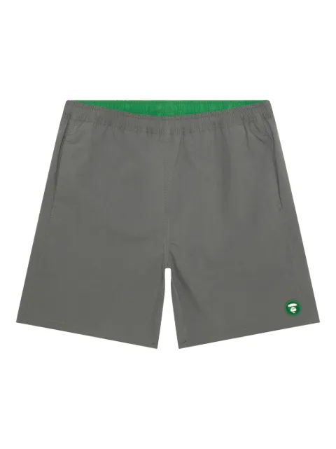 AAPE BY *A BATHING APE® logo-patch shorts Grey ASPB673XXO