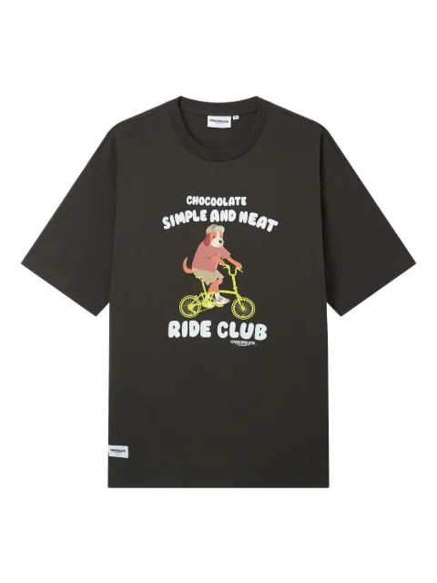 CHOCOOLATE graphic-print T-shirt Grey TEC1054XS4