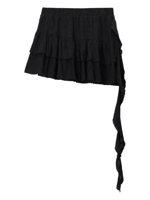 tout a coup ruffle-detail miniskirt Black M133AS5