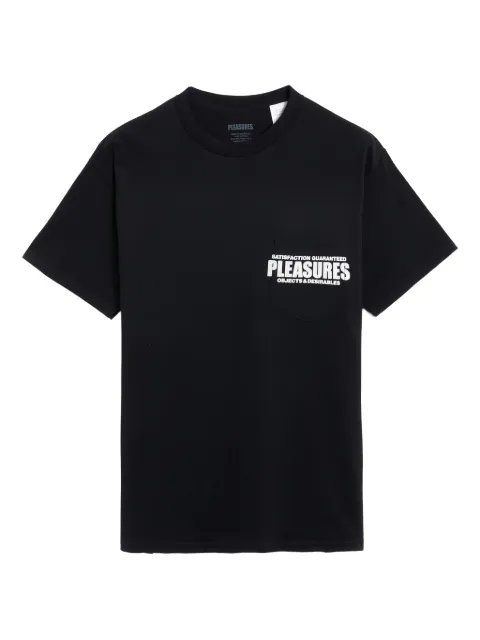 Pleasures cotton T-shirt Black P24W044