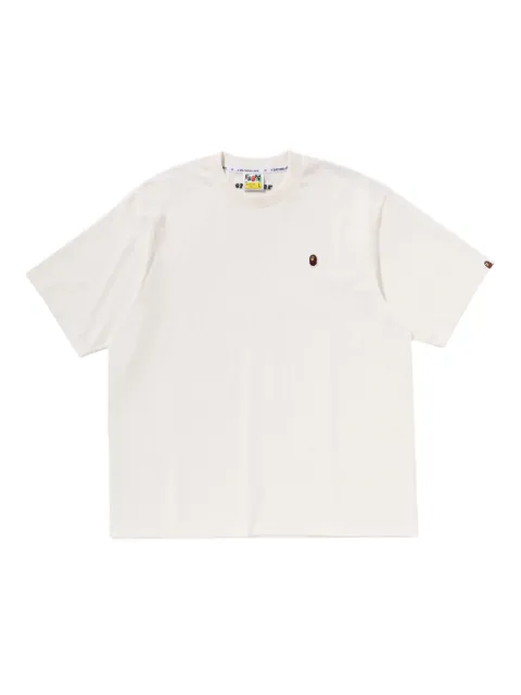 A BATHING APE® logo-print T-Shirt Neutrals 001TEL301357M