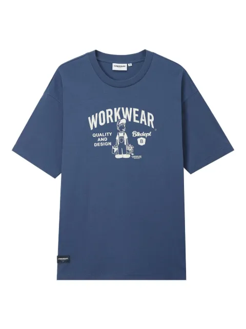 CHOCOOLATE graphic-print T-shirt Blue TEC1040XS