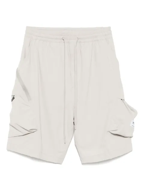 Musium Div. embroidered-logo cargo short Neutrals MMUSPM00743X