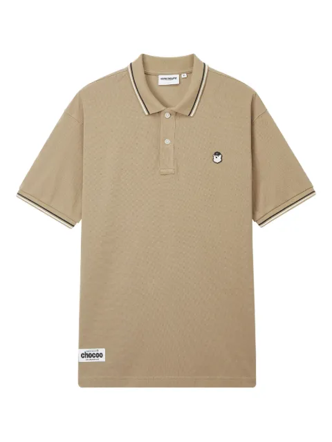 CHOCOOLATE logo-patch polo shirt Neutrals POC1060XS