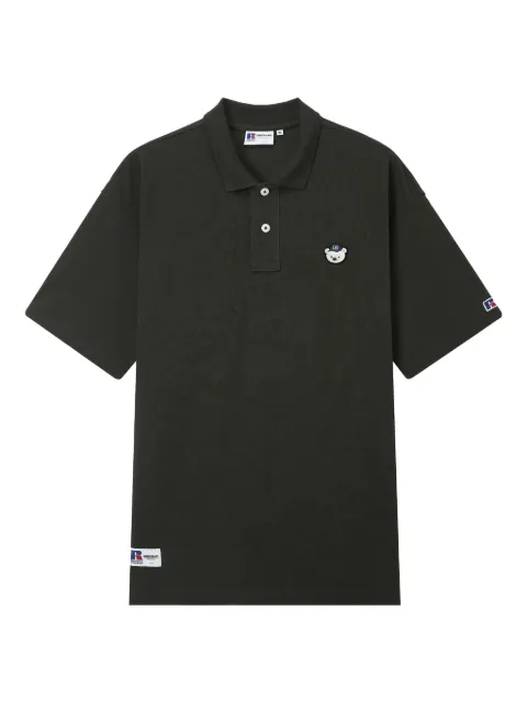 CHOCOOLATE x Russell Athletic logo-patch polo shirt Grey POX1062XS