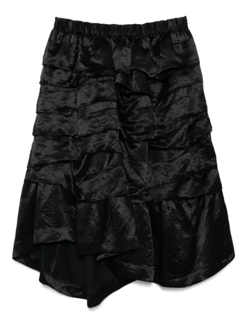 Black Comme Des Garçons Acetate ruffled skirt Black 1OS0050521