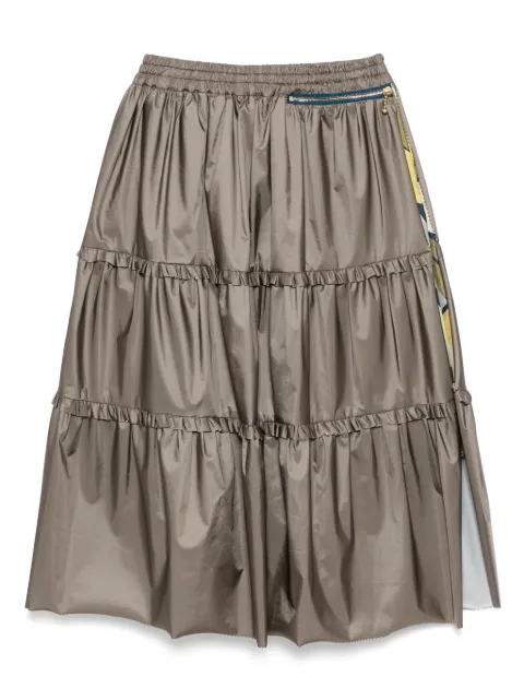 Kolor layered skirt Neutrals 25SCLS03105