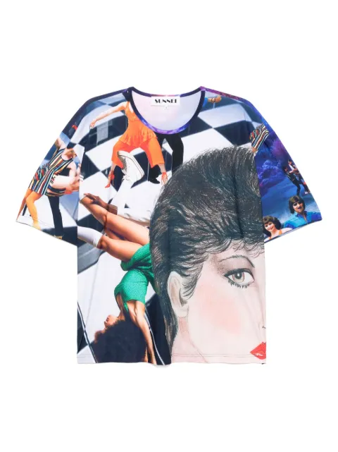 Sunnei over T-shirt Blue RTWXTOP011