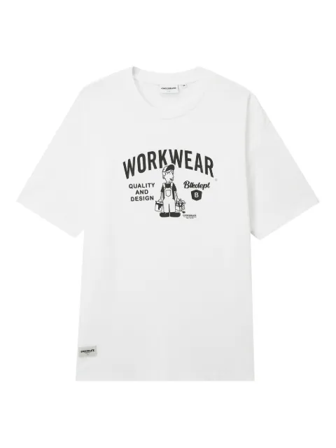 CHOCOOLATE graphic-print cotton t-shirt White TEC1040XS