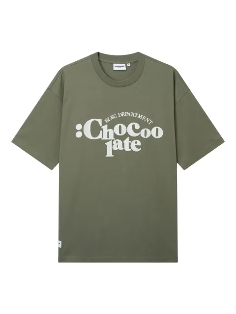 CHOCOOLATE logo print T-shirt Green TEC1087XS