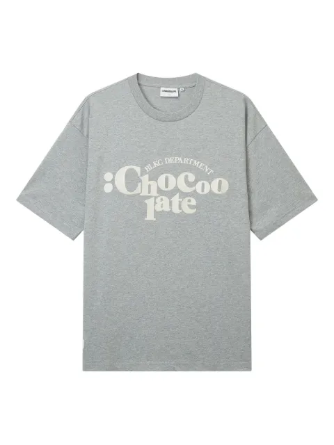 CHOCOOLATE logo-print T-shirt Grey TEC1087XS