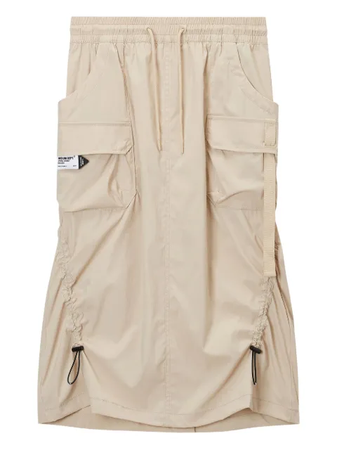 Musium Div. drawstring-detail midi skirt Neutrals MMUSKW00820X
