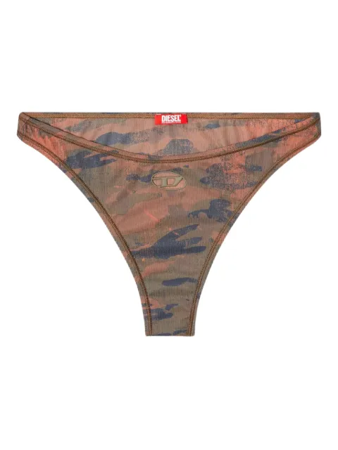 Diesel Bumchy-Utlt camouflage-print bikini bottoms Pink A178300KLAQ