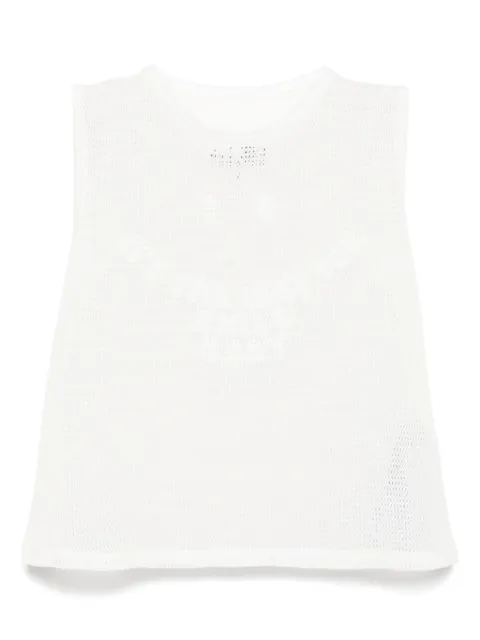 MM6 Maison Margiela mesh tank top White S62NL0052M20111