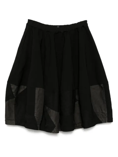 Black Comme Des Garçons patchwork skirt Black 1OS0040521