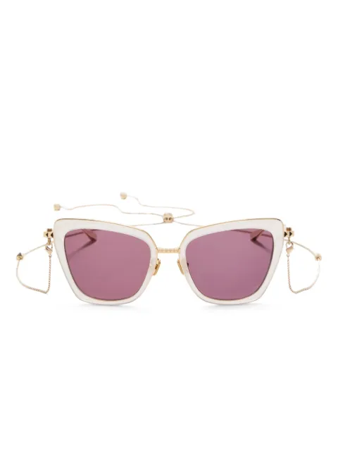 VALENTINO GARAVANI EYEWEAR VLS165 B chain sunglasses White VLS165