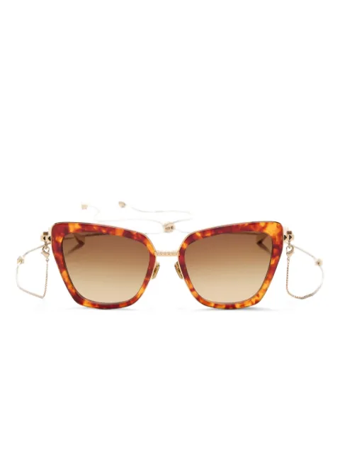 VALENTINO GARAVANI EYEWEAR VLS165 B chain sunglasses Brown VLS165