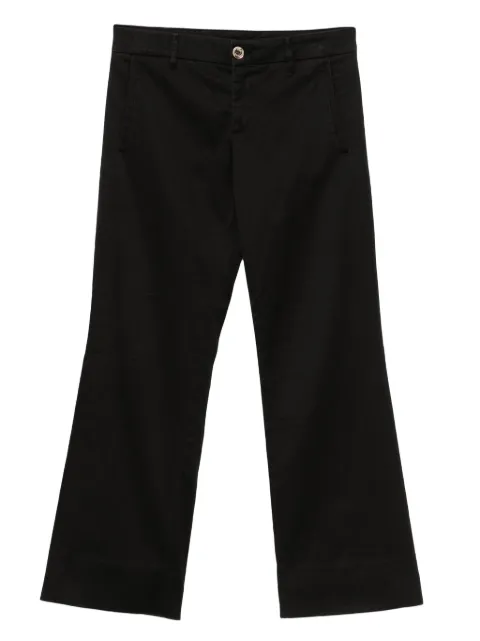 Gucci Pre-Owned 2000s cotton trousers Black GU250FH