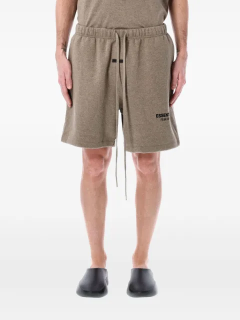 FEAR OF GOD ESSENTIALS fleece track shorts Brown 160AS252001FHH