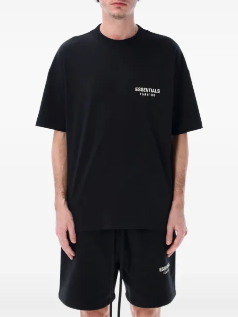 FEAR OF GOD ESSENTIALS Essentials logo-print T-shirt Black 125AS254190F