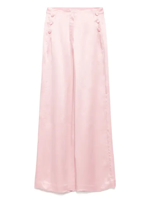 SHIATZY CHEN high-waisted button-detailed trousers Pink 152403