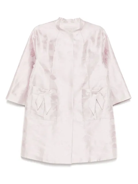 SHIATZY CHEN jacquard coat Purple 152537