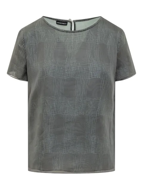 Emporio Armani short sleeve top Grey E3NK12F8803