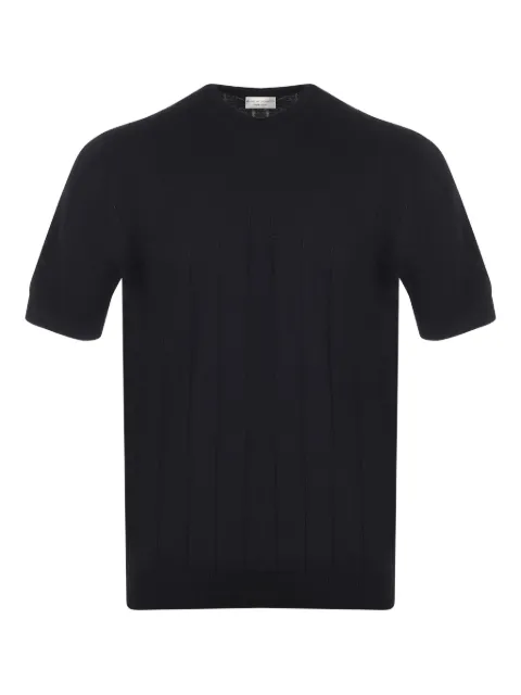 Filippo De Laurentiis ribbed-knit T-shirt Black GC1MCCR14R