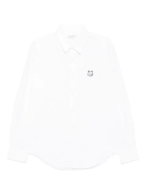 Maison Kitsuné Contour Fox head skate shirt White MM00405WC5012