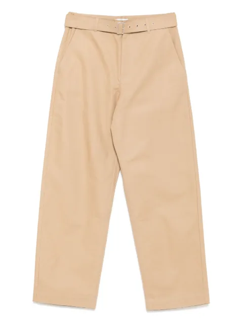 Maison Kitsuné belted trousers Brown OM01123WW9040