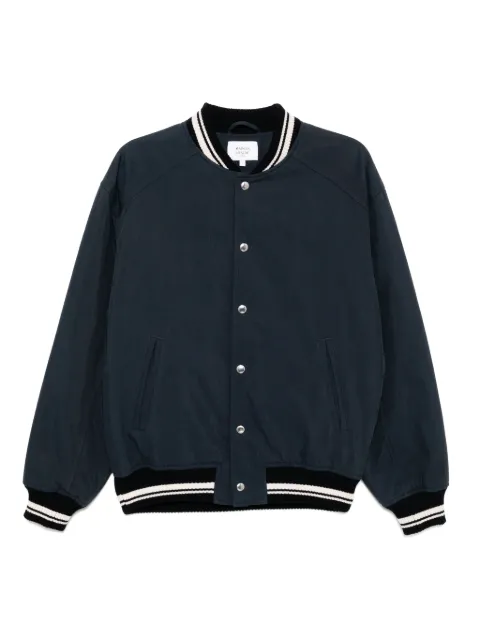 Maison Kitsuné Teddy bomber jacket Blue OM02116WQ4048