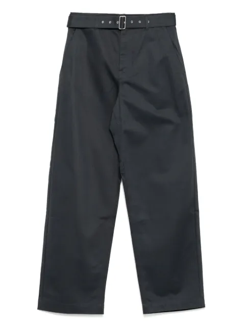 Maison Kitsuné belted trousers Grey OM01123WW9043