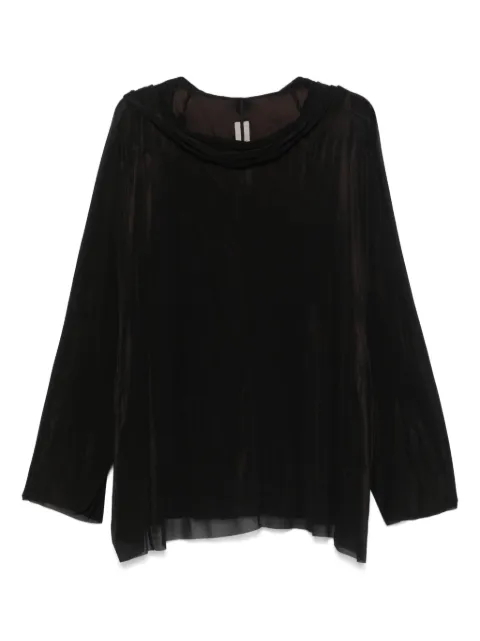 Rick Owens hooded tunic Black RO01E7285BZ