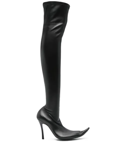 Balenciaga Poulaine over-the-knee boots Black 834721WB1S1