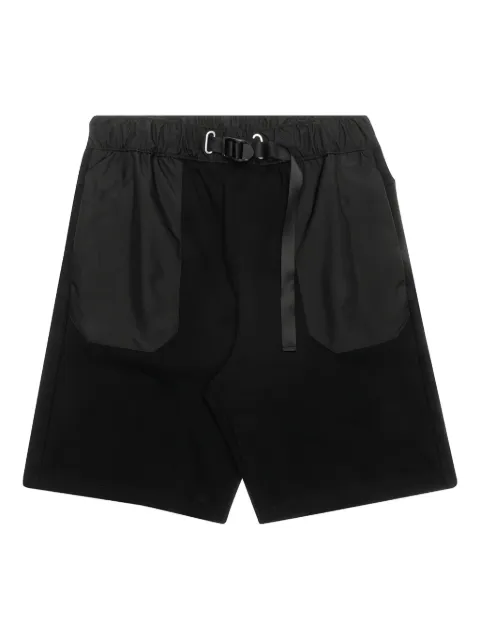 John Elliott buckle-fastening panelled shorts Black C036B2110A