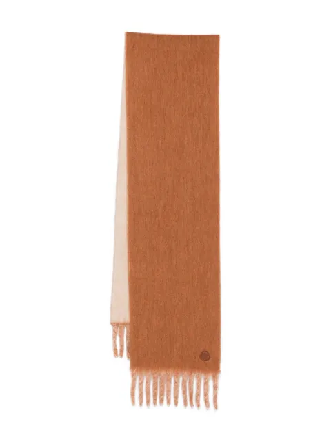 Moncler fringed scarf Brown K20933C000240U560