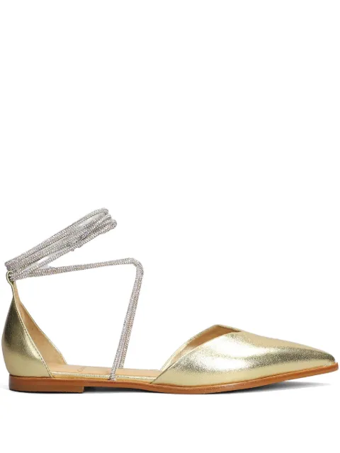 CARRANO metallic ballerina shoes Gold 710003