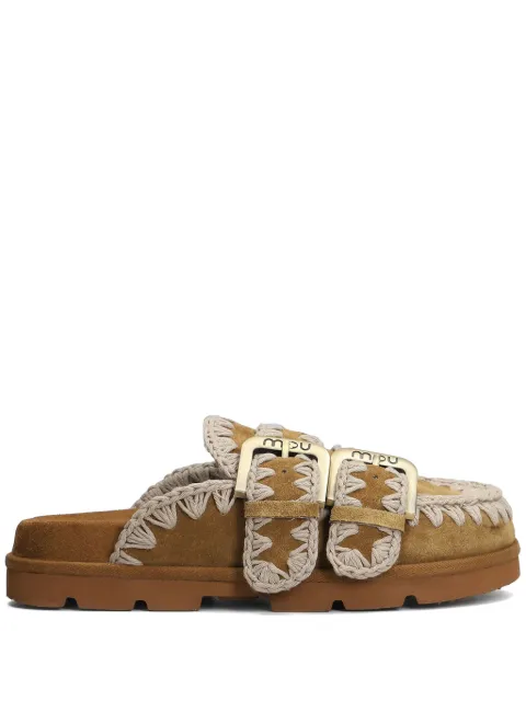Mou suede mules Brown SW631003A